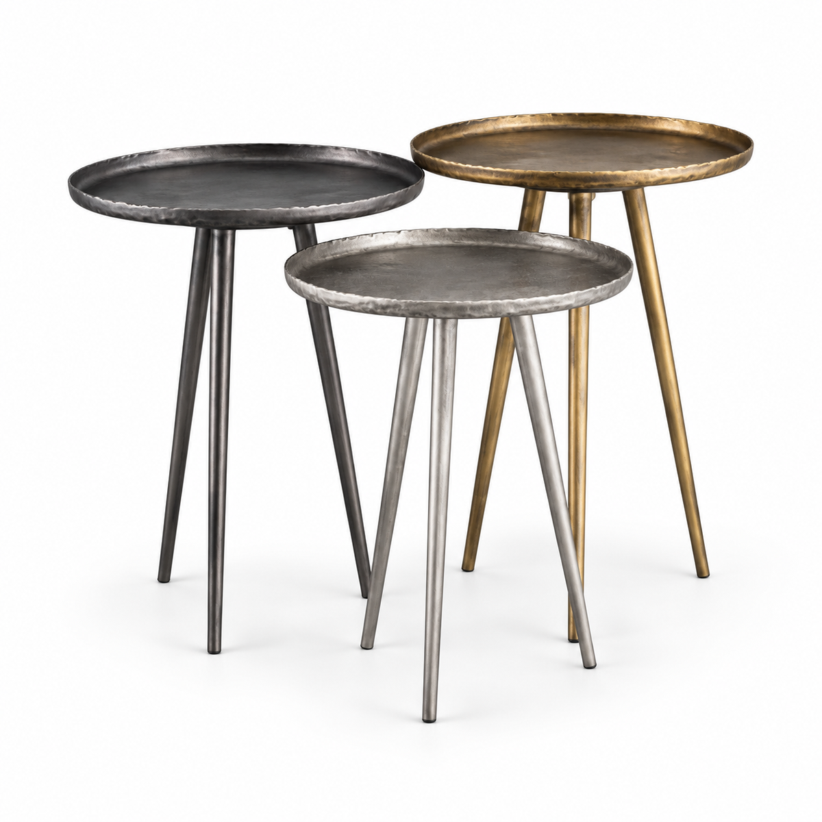 Round Side Table Trio