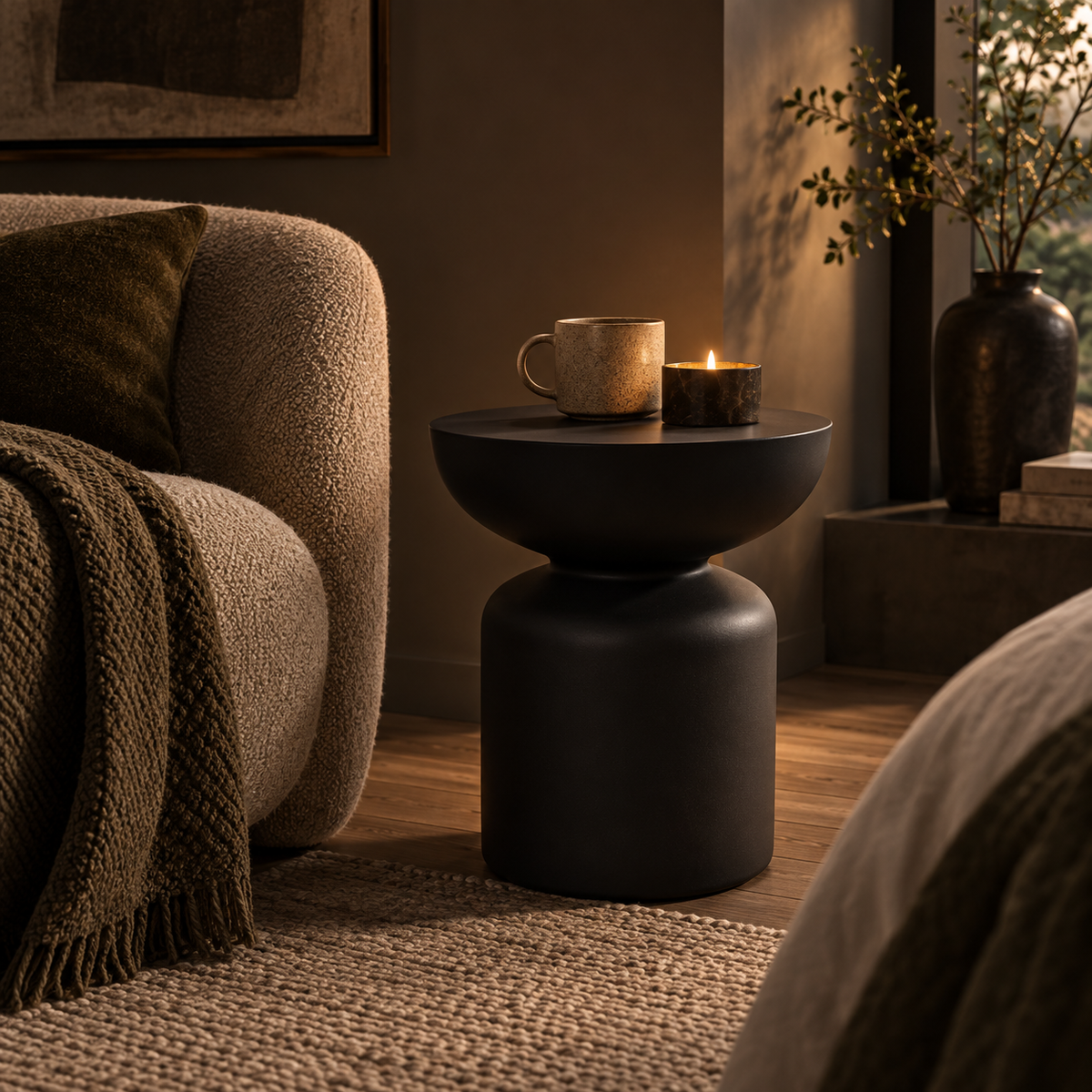 Round Side Table, Dia 370