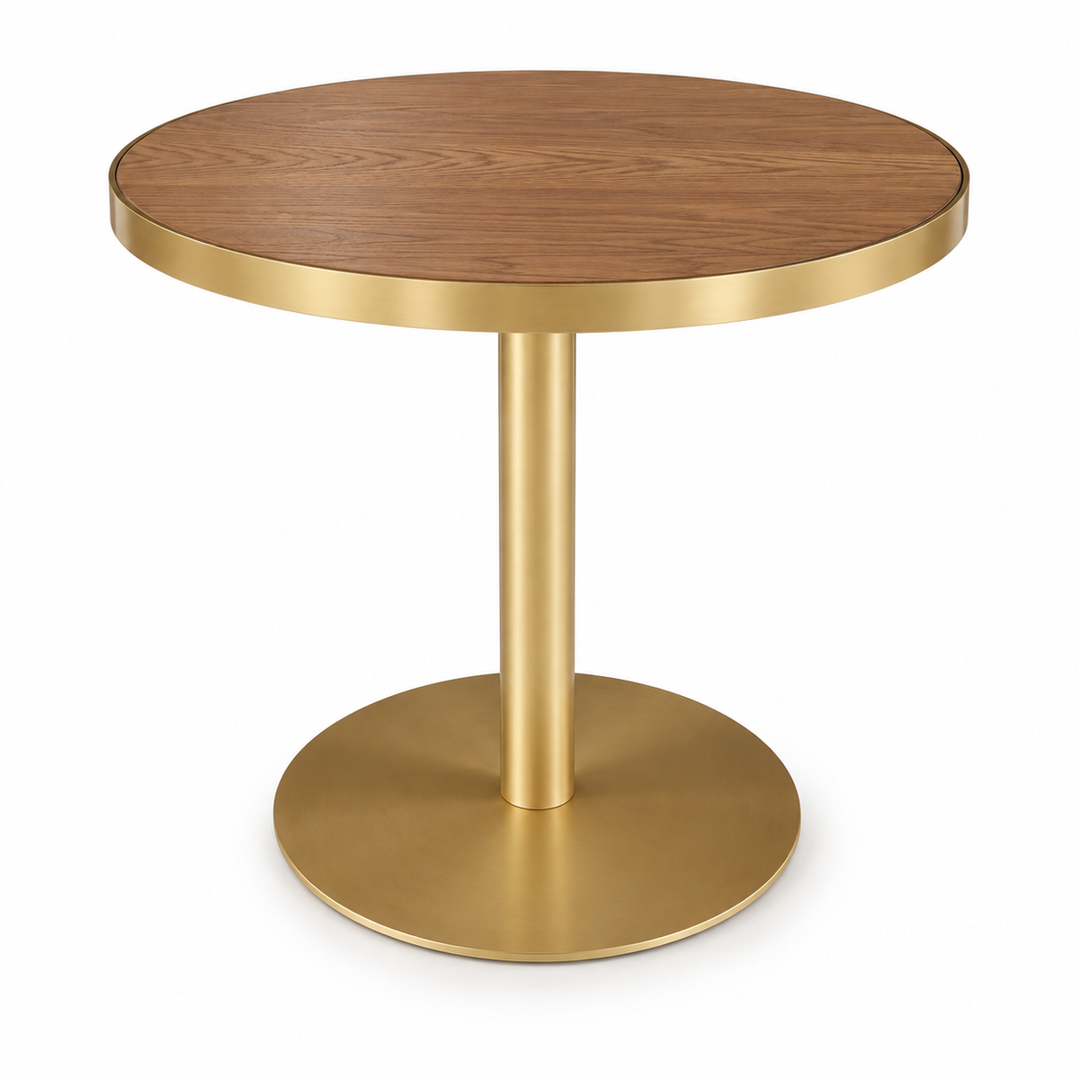 Café Table, Wood and Gold