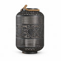 Medina Lantern · Pierced metal with rope handle