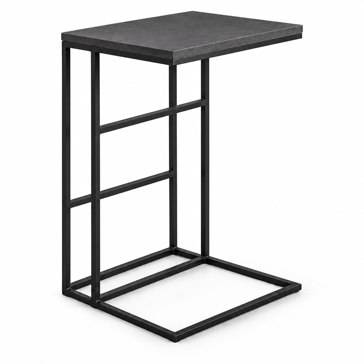 Side Table, Grey and Black