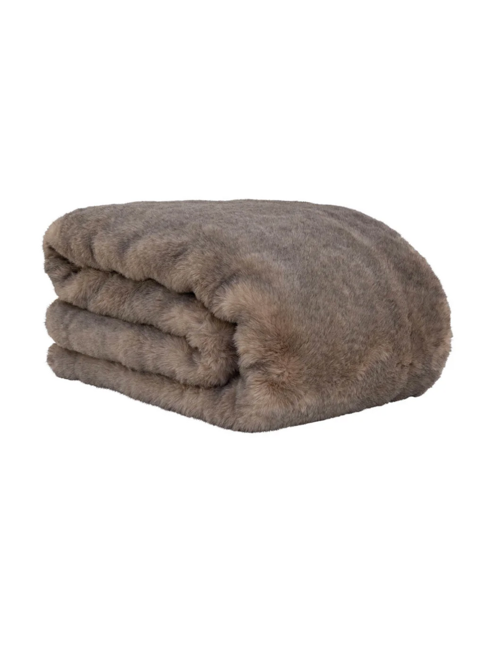 Gobi Fur Throw in Saddle