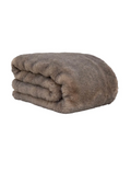 Gobi Fur Throw in Saddle