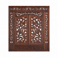 Jharokha Mandir · Carved wood with opening shutters